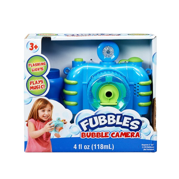 Fubbles Bubble Camera with Realistic Shutter Sound, Fun Lights and