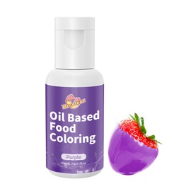 Mtcolors Oil Based Food Coloring for Chocolate, 20 Milliliters Edible Food Dye for Candy Melt, Purple Oil Food Coloring for Cakes, Cupcakes, Butter Cream Decorating