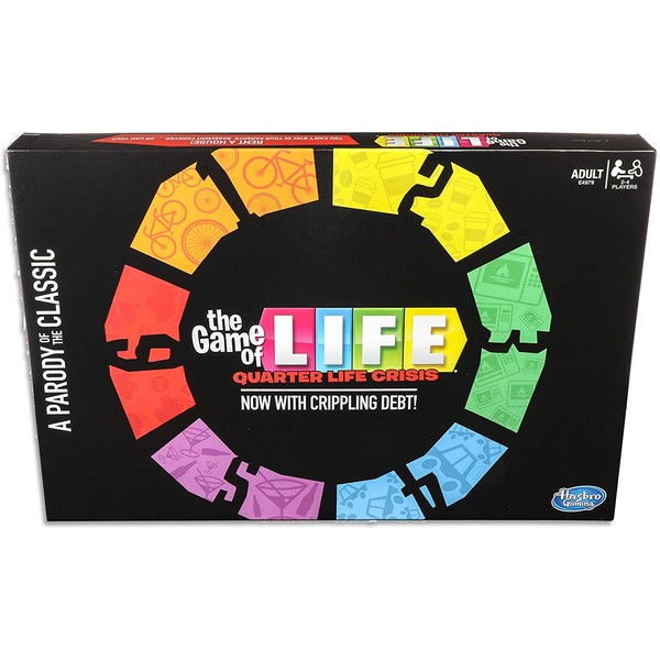Hasbro Gaming The Game of Life: Quarter Life Crisis Board Game Parody Adult Party Game