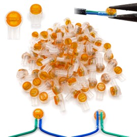 LIUJINCAN 100PCS UY2 K2 Network Cable Connectors, Telephone Wire Gel-Filled Connectors Waterproof Button