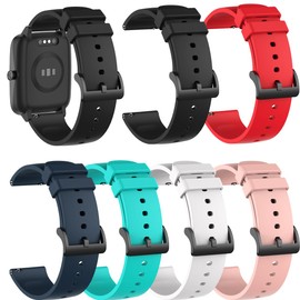 6-Pack Bands Compatible for Woneligo W13/Fitpolo IDW13/Amzhero IDW13/Faweio IDW13/Konitee IDW13/TOOBUR IDW13/TEMINICE IDW13/VRPEFIT IDW13/WMK IDW13 Smart Watch Band, Replacement Silicone Straps for