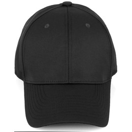 Daxton Performance Hat High Profile Structured Baseball Cap, Black