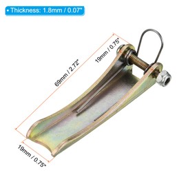 PATIKIL 2.7 Inch Hook Safety Latch Kit, 2 Pack Metal Towing Receiver Hitch Replacement for Clevis Hook Trailer, Zinc Plating