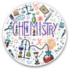 Vinyl Stickers (Set of 2) 7.5cm - Chemistry Science Art