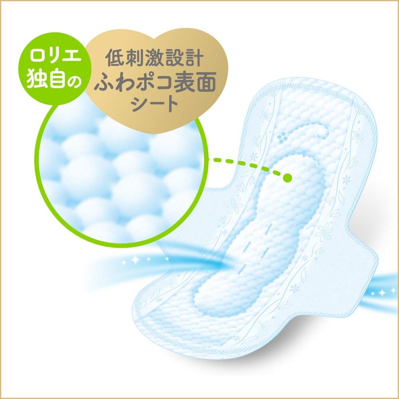 Laurier Happy Bare Skin, Fluffy Type, For Heavy Days, With