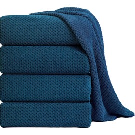 Juego de toallas de baño de 8 piezas, 2 toallas de baño extragrandes, 2 toallas de mano y 4 toallas, microfibra de secado rápido altamente absorbente