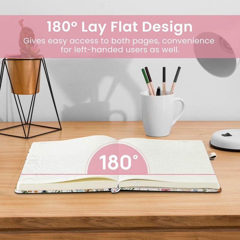 Lined Journal Notebook for Women & Men, Hardcover Leather Journal