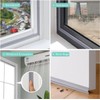 MOPMS Draft Stopper Sweep, Door Weatherproofing Stripping, Window Seal Strip