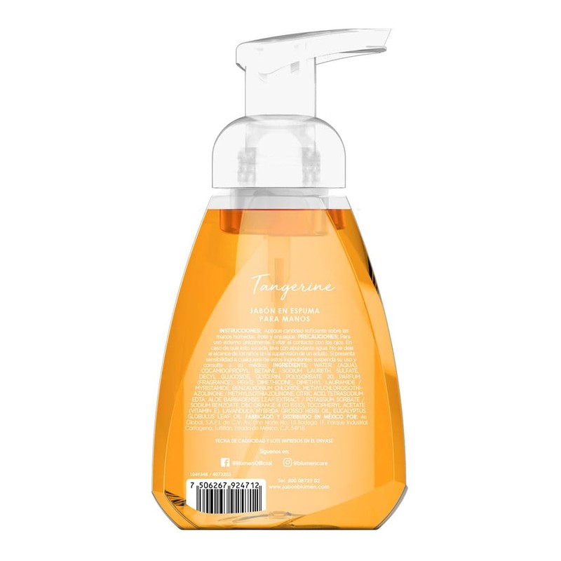 BLUMEN Jabon Espumoso Mandarina 332 ml