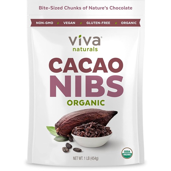 Viva Naturals Organic Cacao (Cacao Nibs, 1 LB)