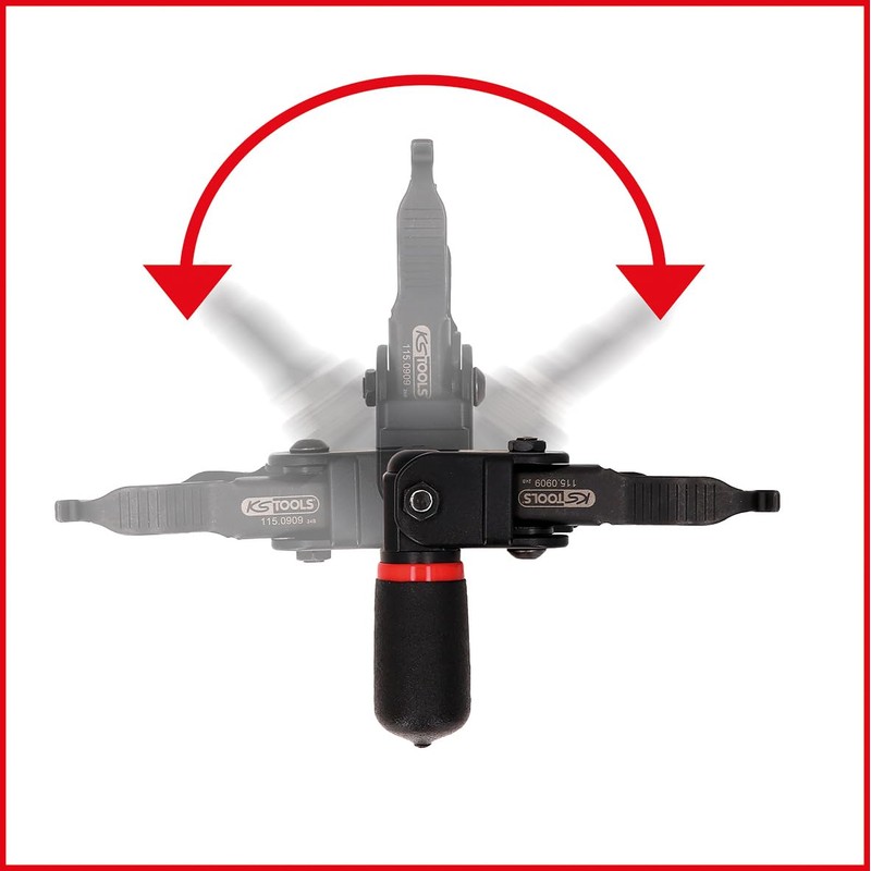 KS Tools 115.0909 Swivel Head Release Tool for Quick Couplings