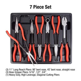 Sunex 3613V 7Pc Long Reach Pliers Set