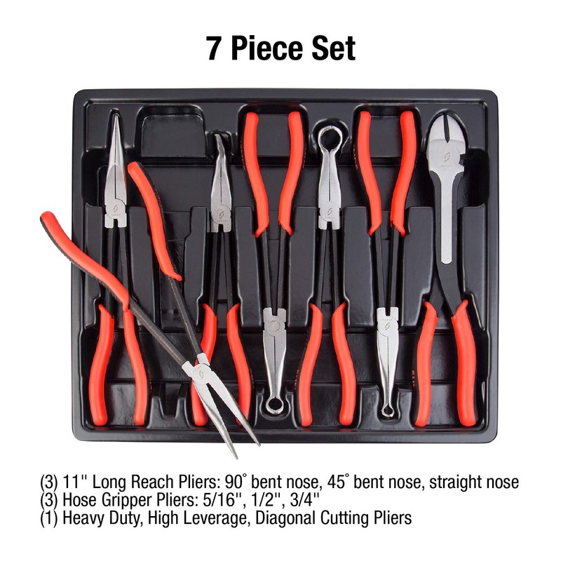 Sunex 3613V 7Pc Long Reach Pliers Set