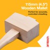 Am-Tech 4.5" (115mm) Beech Wood Mallet