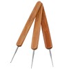 3 PCS Dreadlock Crochet Hooks for Hair 0.75mm 0.5mm 1mm