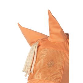 HKM Hobby Horsing Mesh Fly Mask for Hobbyhorse (Orange)