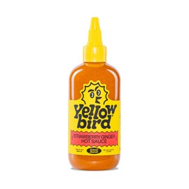 Yellowbird® Small Batch Strawberry Ginger Hot Sauce 9.8 oz. Pantry Size (Kinda Hot | 1 Bottle | Made in Texas)