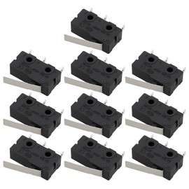 OTOTEC 10pcs 3 Pin Mini Micro Limit Switch 5A 125/250V Lever Type Micro Switch for Electronic Devices KW11-3Z