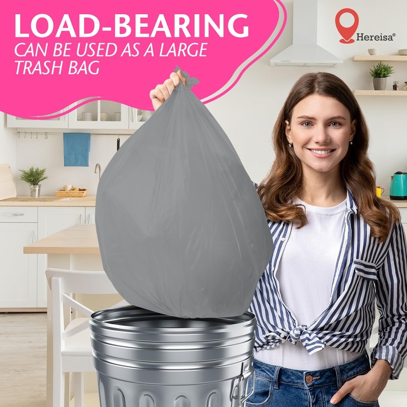 Hereisa Disposable Plastic Tablecloth Silver 54x108 Inch, 5-Pack Waterproof Rectangular