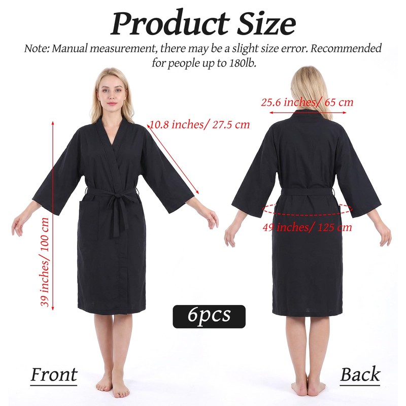 6 Pieces Salon Robes Smock for Clients Waterproof Hair Salon