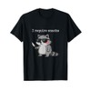 I Require Snacks Raccoon with Sunglasses Funny Raccoon T-Shirt