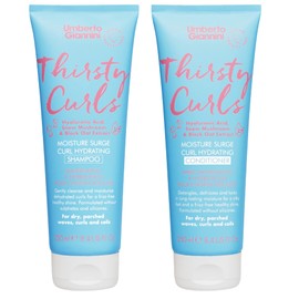 Umberto Giannini Thirsty Curls Curl Hydrating Shampoo & Conditioner Set - for Dry & Dehydrated Curls 2 x 8.4 fl Oz