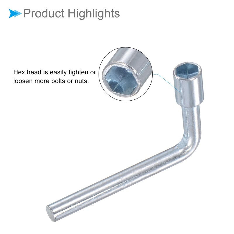 CoCud Metric L Shaped Angled Hex Socket Wrench, | 8mm