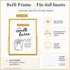 Calculs 3-Piece Wedding Sign Set, Gold 8x10 Floating Picture Frames