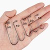 OROOTL 90 Degree Hooks Kit, 100PCS Aberdeen Round Bend Fishing