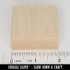 2.0" x 2.0" Square Maple Wood Handle Mount for Rubber