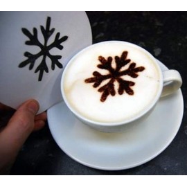 Snowflake Coffee Stencil