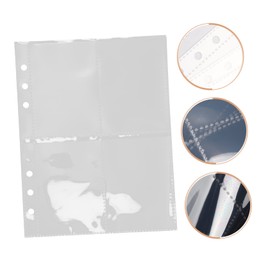 BIUDECO 3 Sets Transparent Card Sleeves Photo Album Sleeves A5 Binder Sleeves Card Collection Binder Clear Sleeves for Binders Clear Binder Sleeves Trading Card Dividers Card Binder Pages