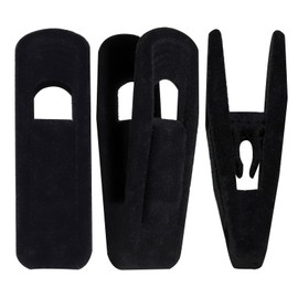 Pack of 48 Clothes Hangers Velvet Clips, Velvet Hanger Clips, Clothes Pins Strong Finger Grip Flocked, Plastic Hanger Clips, Velvet Clips, Plastic Clips