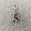 Pemby Studio Initial CAPITAL LETTER S Charm Zipper Pull Keychain