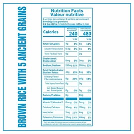 Eat Regal Brown Rice with 5 Ancient Grains, Microwaveable Cups, 8.8 oz, Pack of 6