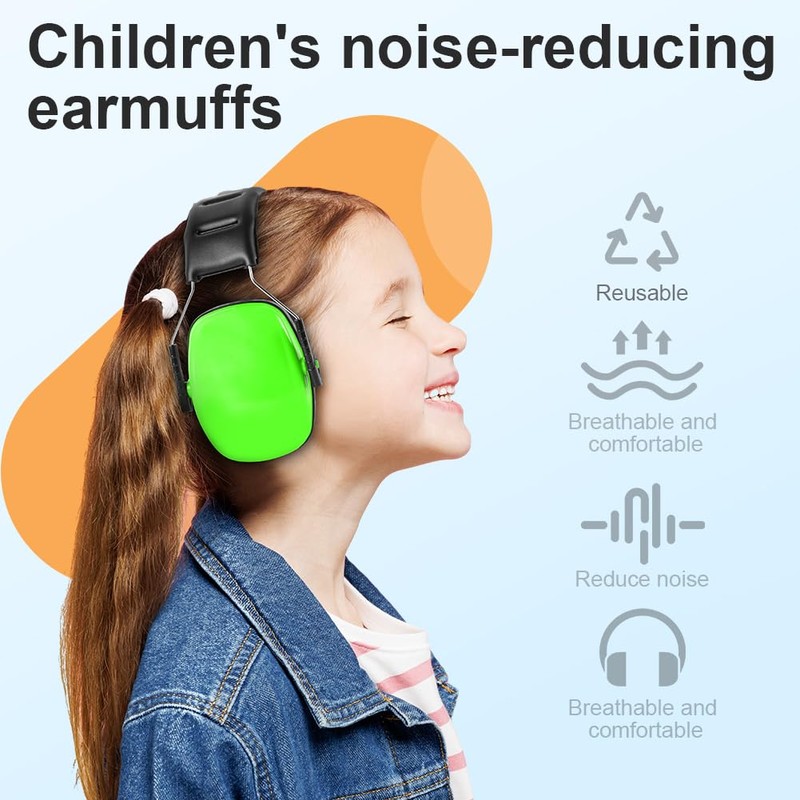 AOOWU Children's Hearing Protection, Noise Protection Headphones for Children, Passive