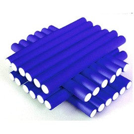 FP Papilotten Flex Winder Set 14 mm Blue (Pack of 24 + Cosmetic Bag + Vent Brush)