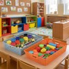 Carperipher 10 Pack Plastic Storage Baskets,Turn-in Paper Trays Classroom with