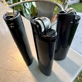 BIC (Qty 1) Brand New BIC All Black Collectible Lighter Black On Black