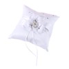 jojofuny 2pcs Wedding Pillow Flower Decoration Elegant Cushion for Ceremony