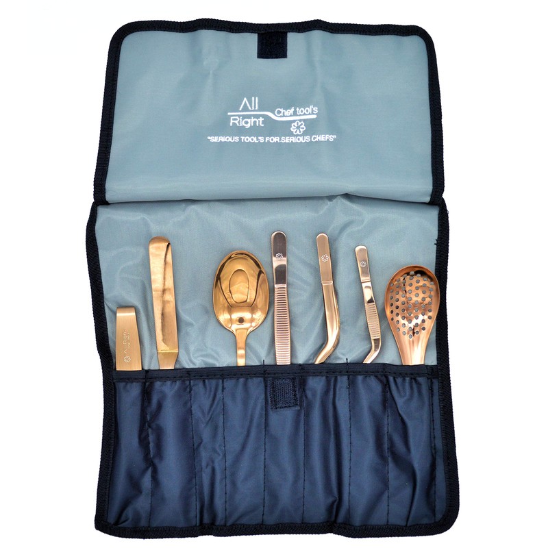 Kit de Emplatado Chef Premium 8 pzas de Montaje/Plating/Repostería/Mixología/Barman/cocina molecular