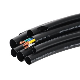 SUNNAREPOON Black Wire Harness Tubing, Car Unshrinkable Insulation Cord Sleeve for Wire Shielding Sheathing Organizer/Protection/Covering (1/2''(13MM) - 10FT(120INCH))