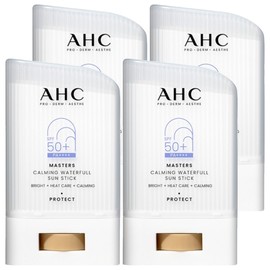 AHC Masters Calming Waterful Sun Stick SPF50+ PA++++, 22g, 4 pieces / AHC 마스터즈 카밍 워터풀 선스틱 SPF50+ PA++++, 22g, 4개