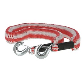 Kerbl 37701 Tow Rope Elastic 4 m, 3500 kg, Snap Hook & Flag, 957 g