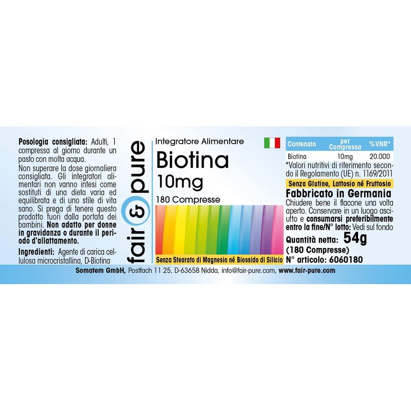 Fair & Pure® - Biotin Tablets - 10 mg -