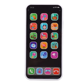 Kids Smart Phone Touchscreen Multi Modes Musical Phone Toy Early Educational Learning Toy White
