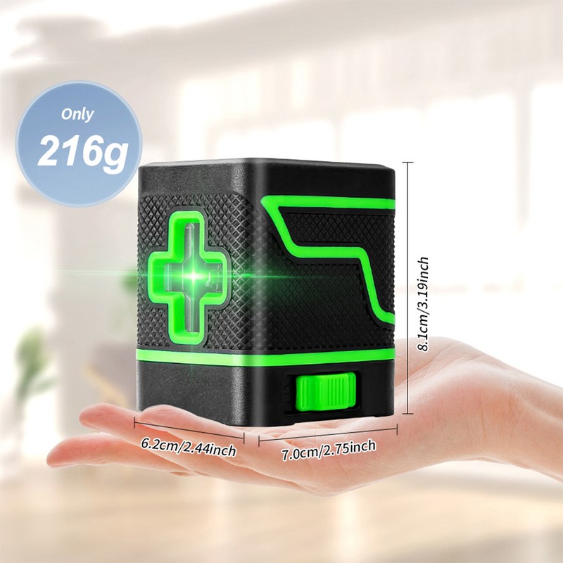 Self-Leveling Laser Level, 2 Lines Laser Level Green Cross Laser
