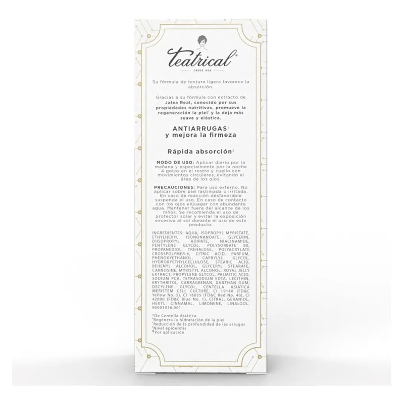 Teatrical Srum Jalea Real Antiarrugas 30 ml, Nutricin Facial