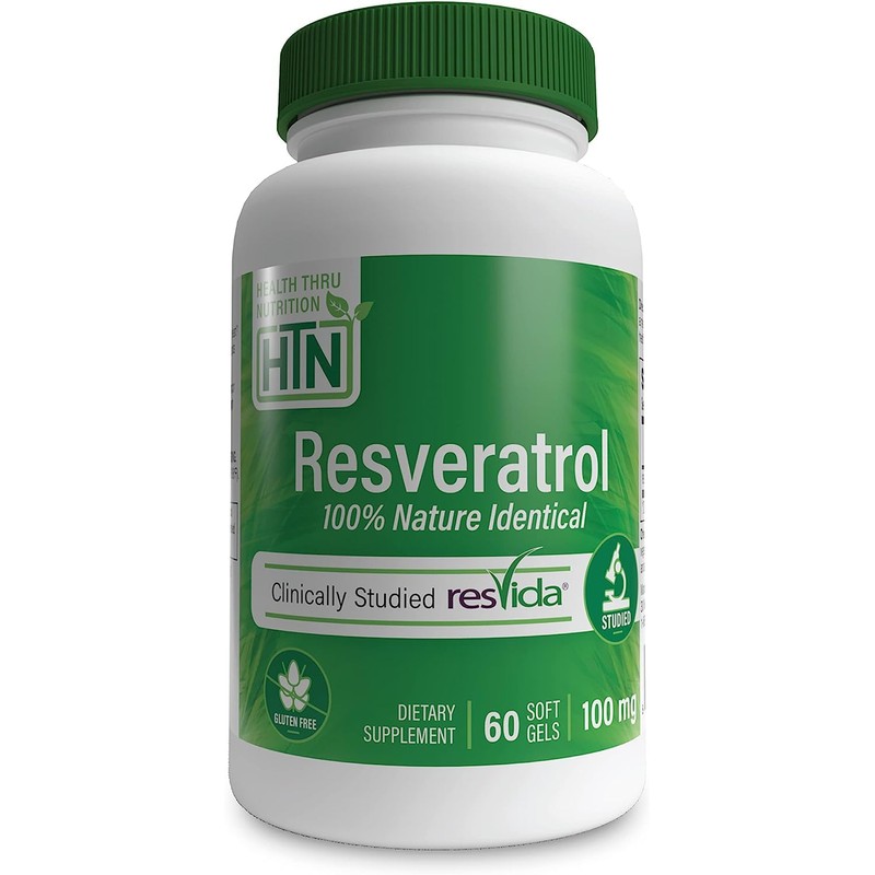 Health Tru Nutrition Resveratrol, 100 Mg, 60 Cápsulas