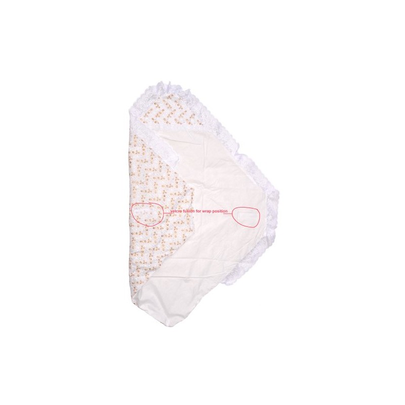 Embroidered Wrap Baby Blanket, Color: Gold